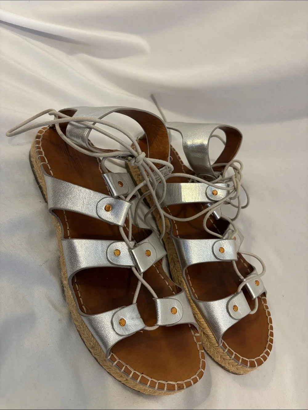 Charlotte Stone metallic leather
